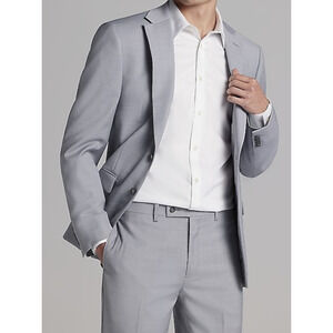 Calvin Klein Men's Skinny Fit Wool Blend Suit Jacket 40 L and pants 40W x 30L